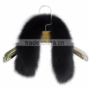 Myfur Real Dyed Black Custom Fox Fur Collar Detachable With Women Coats thumbnail-2