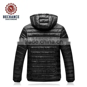 H1043 Mens Black Ultralight Down Jacket Winter Warm Coat Wholesale thumbnail-2