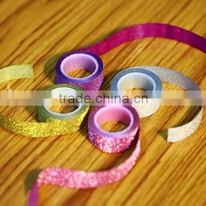 Multicolor Paper Tape Customizable Glitter Paper Tape Different Size Decorative Tape thumbnail-2