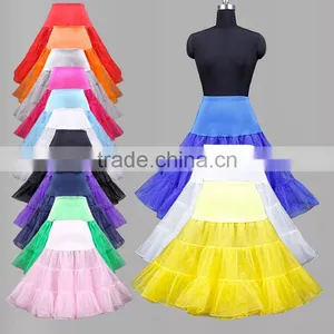 Colorful Rockabilly Dress Petticoat Hoopless Short Petticoat Underskirt thumbnail-1