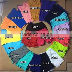 Wholesale Ruffle Strip or Solid Cotton Children Shorts Girls Sequin Shorts Baby Girl Shorts 2016 thumbnail-1