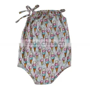 Toddler Girls Ice Cream Printed Swim Wear Boutique One Piece Baby Swim Clothes 2017 Summer thumbnail-1
