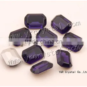 Octagon Faceted Crystal Glass Stone for Wedding Dress thumbnail-1