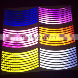 Fashion Colorful Glow in the Dark Bike Reflective Wheel Rim Sticker thumbnail-1
