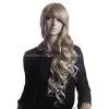 Capless High Quality Synthetic Blonde Wavy Long Hair Wigs Wedding Accessories thumbnail-1