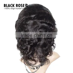 7A Grade Unprocessed Brazilian Virgin Hair Brazilian Body Wave Lace Front Human Hair Wigs thumbnail-2