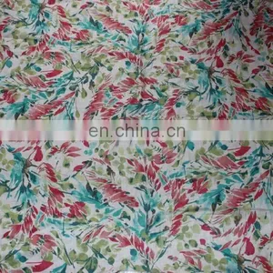 100% Linen Fabrics With Enviroment Printing in Many Colors thumbnail-1