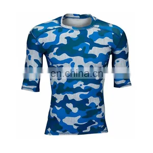 Half Sleeve Mens Camo Compression t Shirt thumbnail-1