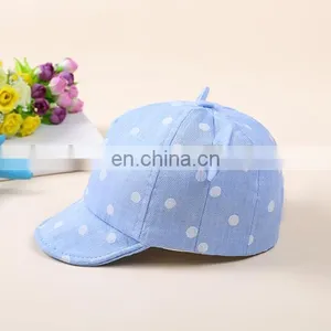 New Fashion Design Flanging Cap Cotton Dot Ear Baby Hats&caps thumbnail-6