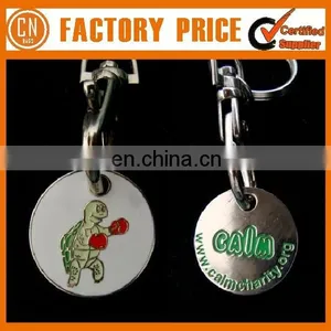Customized Logo OEM Designed Shopping Trolley Keyring thumbnail-2