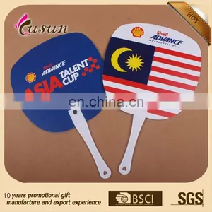 High Quality Colorful Custom Summer Promotional Plastic Hand Fan thumbnail-1
