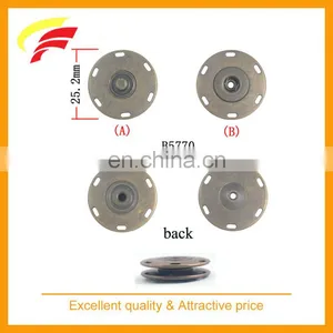 Fashion Zinc Alloy Round Sewing on Snap Button for Coat thumbnail-1