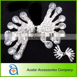 Fashion Rhinestone Pearl Interlocks Buckle for Decoration thumbnail-1