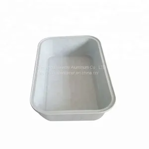 High Quality White Coated Airline Aluminium Foil Container With Lid For Inflight thumbnail-3