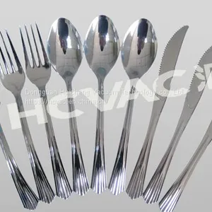 Plastic Tableware Vacuum Metalizing Machine, Plastic Fork/spoon Silver Vacuum Coating/metallizing Machine (HCVAC) thumbnail-4