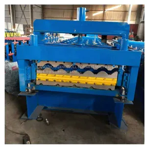 Double Layer Galvanized Roofing Sheet Roll Forming Machine thumbnail-5