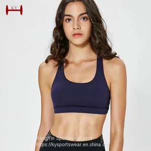 Wholesale Women Yoga Sports Bra For Training Nylon Spandex Workout Clothing Manufacturer thumbnail-1