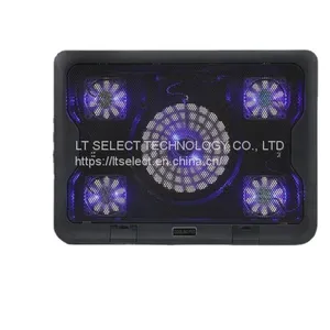 Laptop Cooling Pad 5 Fans Up to 17.3 Inch Heavy Notebook Cooler thumbnail-1