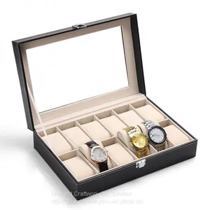 Latest Product Luxury Jewelry Watch Display Box High Quality Wooden Watch Box Jewelry Watch Box Tray thumbnail-1