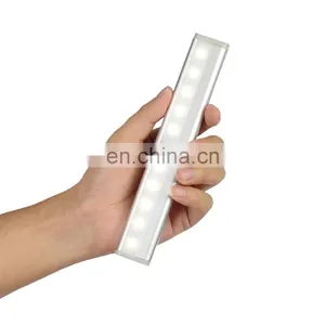 10 LED Night Light 4*AAA Battery Pir Sensor Cabinet Light for Night thumbnail-3
