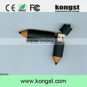 Fashion High Speed Wooden Pen Shape USB 2.0/3.0 Flash Stick thumbnail-2