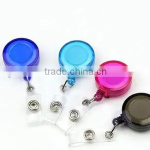 1 X RETRACTABLE PULL REEL RECOIL CAR KEY RING & ID CARD (N068) thumbnail-1