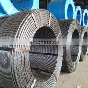 High Carbon 7 Wire 9 53mm Low Relaxation Post Tensioned Cable Pc Steel Strand thumbnail-4