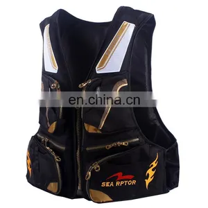 ROBBEN High Quality Outdoor Floating Fishing Vest Waterproof Nylon Life Jacket for Fishing thumbnail-1