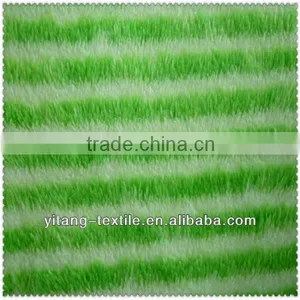 100% Polyester Stripe One Side Brushed Fleece Fabric thumbnail-1