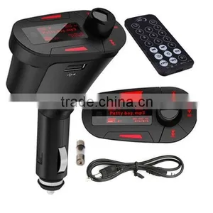 Wireless Car Kit MP3 Player FM Transmitter Modulator USB MMC LCD Remote Green ,car Kit Bluetooth Mp3 Player With fm Transmitter thumbnail-2