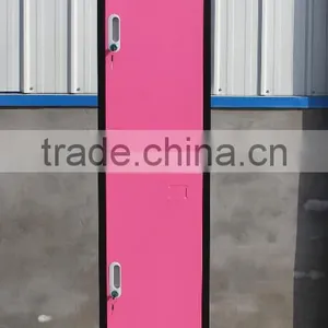 (DL-SL1 ) China Supplier Colorful KD Staff Clothing Single Door Metal Steel Locker /pink Steel Storage Cabinet Clothing Lockers thumbnail-4