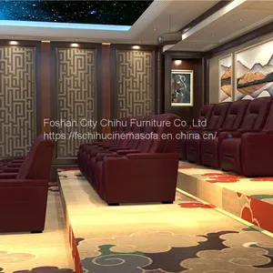 Luxury Design Amazon Hot Sale Cinema Sofa Home Theater Seating Electric Recliner Motorized Reclining Chair Theater Furniture thumbnail-4