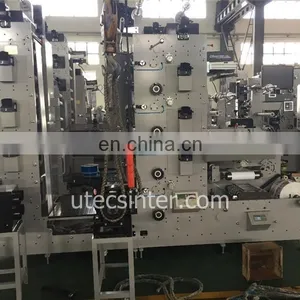 UTR320 3 Inch Air Shaft Pvc Shrink Film Label Flexo Printing Machine, LED UV Oven Sticker Flexographic Press Printer thumbnail-4