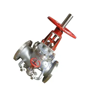 New Design Bypass Oxygen Stop Valve Stainless Steel Flange Stop Valve thumbnail-2