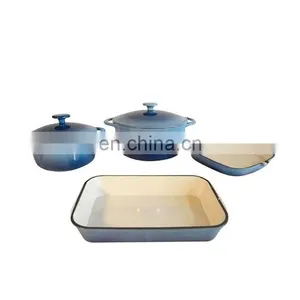 High Quality Trade Assurance Enamel Cast Iron Cookware Set thumbnail-3
