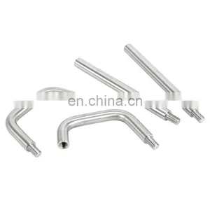 OEM 6061 6063 Aluminum U Bend Type Hose Medical Use Control Gas Liquid Flow With Machining Thread thumbnail-2