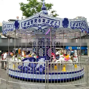 Kids Entertainment Machines Outdoor Electric Equipment Fairground Amusement Rides Merry go Round for Sale thumbnail-1