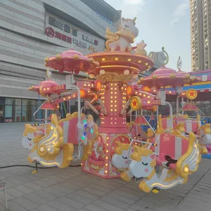 Factory Price Park Outdoor Indoor Equipment Rotary Amusement Rides Self-control Plane Aircraft for Children thumbnail-4