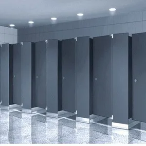 12mm HPL Board Toilet Cubicle Compact Laminate Toilet Cubicles System thumbnail-5