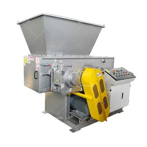 Plastic Blue Barrel, Pallets, Plates Hard Plastic and Films, Bags, Foil Plastic Single Shaft Shredder Machines thumbnail-2