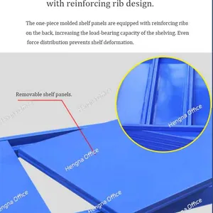 HN-SH594 Premium Powder Coated Metal Racking for Showroom, Modern Boltless Design, Smooth Surface, Multi-color Option, Professional Supplier Custom thumbnail-3