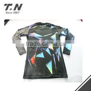Custom Sublimation Printed Long Sleeve Rash Guard thumbnail-6