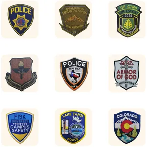 Custom Shield Patches Embroidered Badges for Uniform thumbnail-1