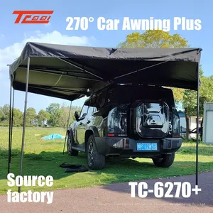 Car Side 270° Awning Plus,carmounted Rotating Sky Curtain,aluminum Alloy Oxford Cloth Canopy,camping Rainproof Sunshade thumbnail-2