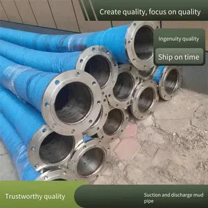 Customized Large-diameter Steel Wire Skeleton Rubber Hose, Reducing Suction and Discharge Hose for Negative Pressure and Wear-resistant Suction and Discharge of Cement Slurry thumbnail-2