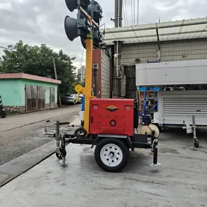 Portable Hand Crank Telescopic Mast Lighting Tower Outdoor Emergency Mobile Lighting Tower thumbnail-4