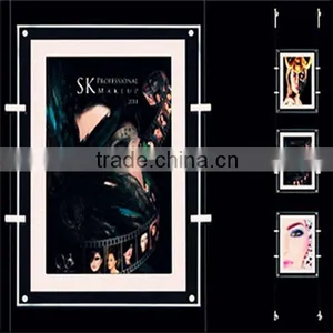 Hanging Double Sided Crystal LED Light Box thumbnail-1