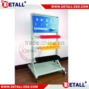 Height Adjustable Antistatic Cart With Two Shelves thumbnail-6