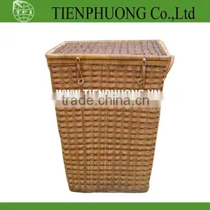 Square Wicker Trunk With Lid/chest Furniter thumbnail-1