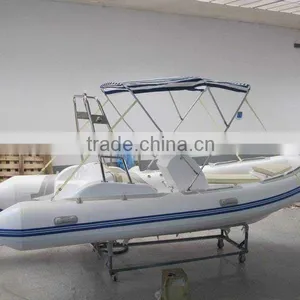 PVC/Hypalon Material Fiberglass Inflatable Boat thumbnail-1